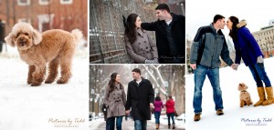 Marie and Fred's Engagement Photos on the UPenn Campus