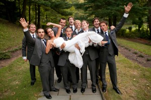 Wedding & Bride & Groomsmen in Villanova for a Philadelphia Area Wedding