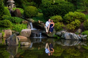 Engagement Photography at The Shofuso Japanese Garden