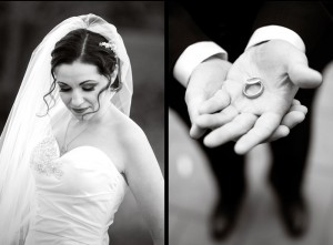 Engagement Rings-Wedding Black White Photography