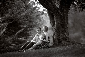 Philadelphia Engagement Photography in Black & White