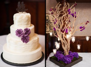 Wedding Cake Hanging Candles Lavender