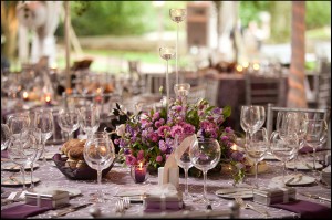 Wedding Table Decor Lavender