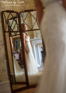 Beautiful Bride Wedding Dress Portrait Cairnwood Estate
