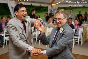 Same Sex Marriage First Dance Outdoor Reception