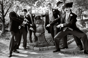 Funny Groomsmen Photos Talamore Country Club Black White Photography