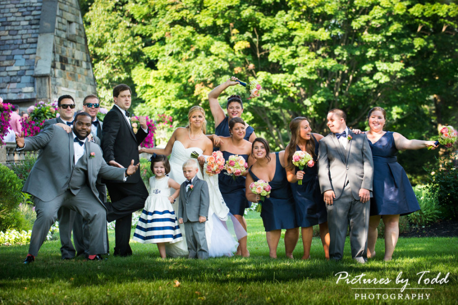 Funny-Wedding-Bridal-Party-Photos-Merion-Tribute-House