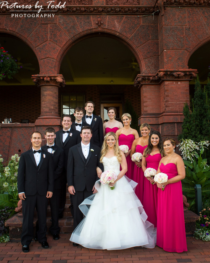 Merion-Cricket-Club-Carl-Alan-Florist-Pink-Bridesmaids-Dresses-Wedding