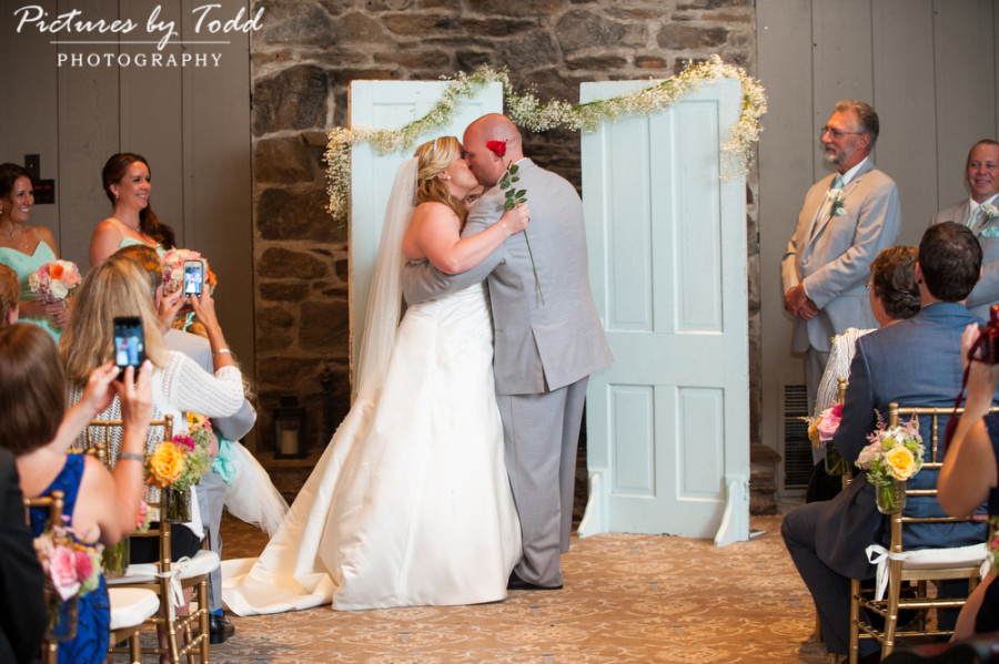 The-Old-Mill-Rose-Valley-Wedding-Bottle-Pop-Party-Fresh-Design-Florist-Sand-Ceremony-Kiss