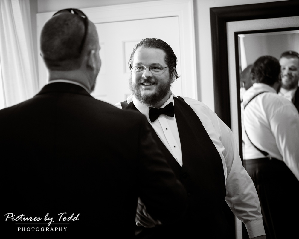 black-and-white-moment-groom-emotion-happy-philadelphia-manor-house-candid