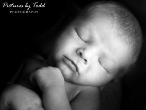 Black White Classic Style Tradtional Portraits Baby Newborn Studio